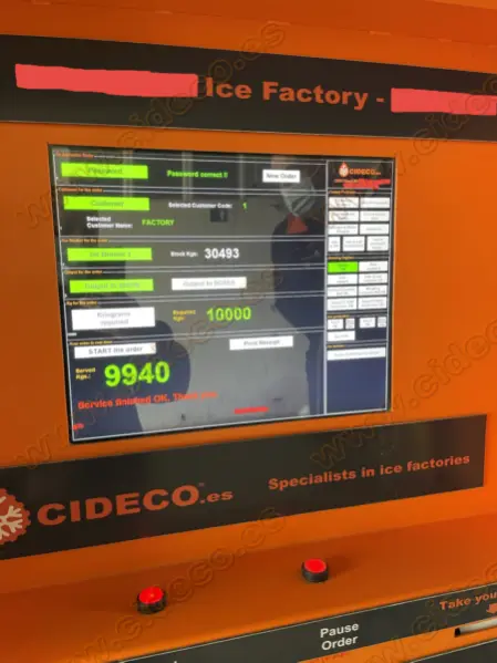 software para cajeros autoservicio para fábricas de hielo